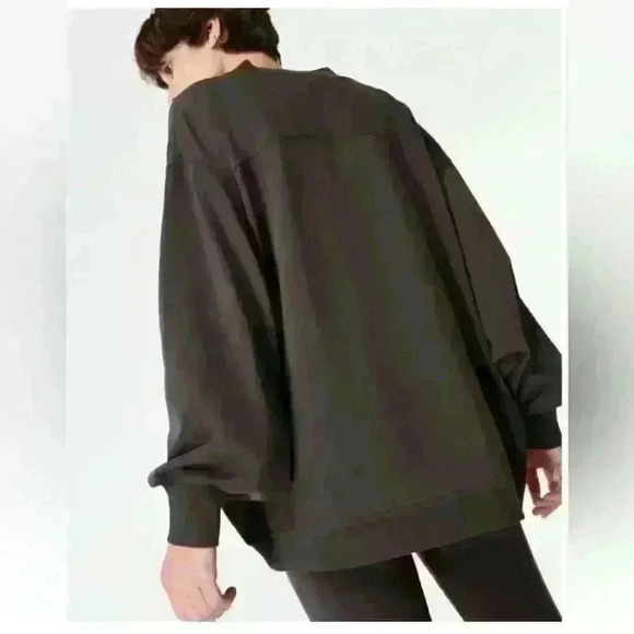 SWEATY BETTY CORA Grey Organic Cotton SWEATSHIRT Cardigan X-Small - Picture 1 of 15